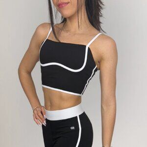 Stripped Tank Top - Black